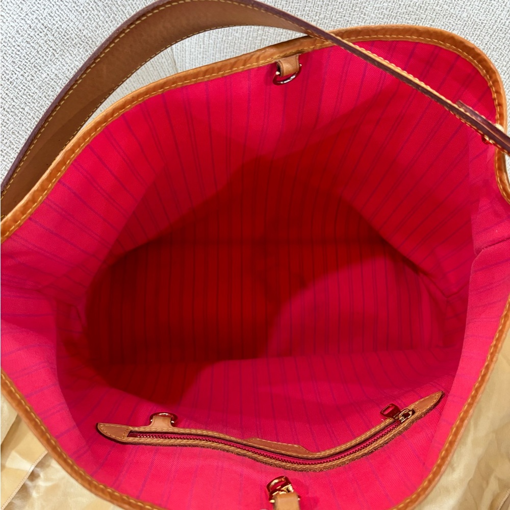 Authentic Louis Vuitton delightful MM damier azur HOT PINK interior - Picture 8 of 13